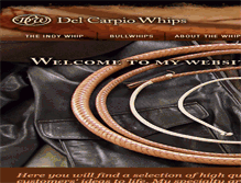 Tablet Screenshot of delcarpiowhips.com